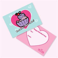 Dessert Ducks Valentine's Day Trading Cards